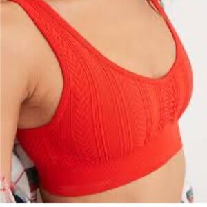 Aerie Seamless Cable Knit Padded Bralette Small